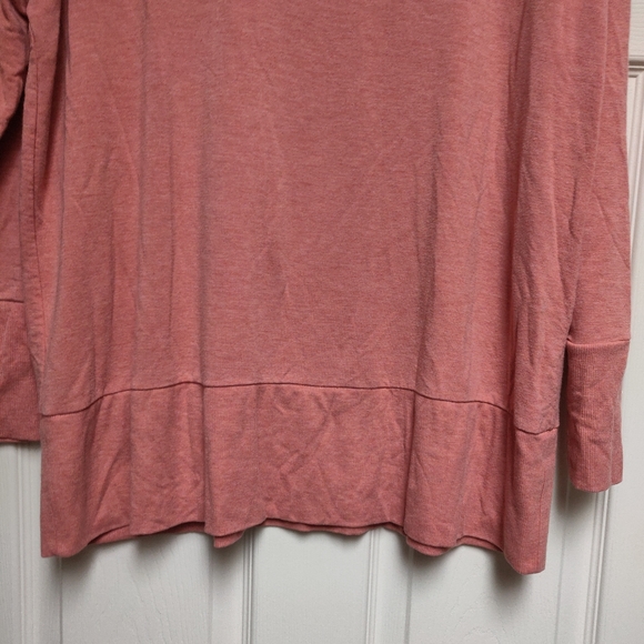 Garnet Hill Cowl Neck Knit Tunic Ginger Heather Size Small - Picture 4 of 9